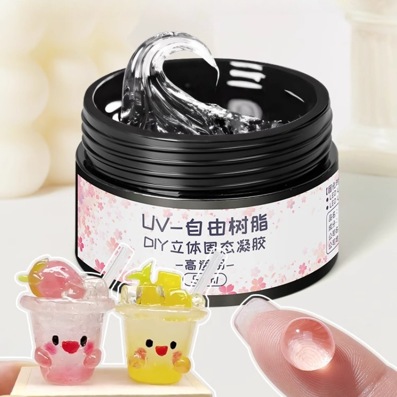 Crystal Growing Kit - 50/100 ミリリットルリバティ樹脂粘土完全透明 UV 接着剤クリスタル土 DIY ハンドモデル人形クラフトジュエリー整形材料