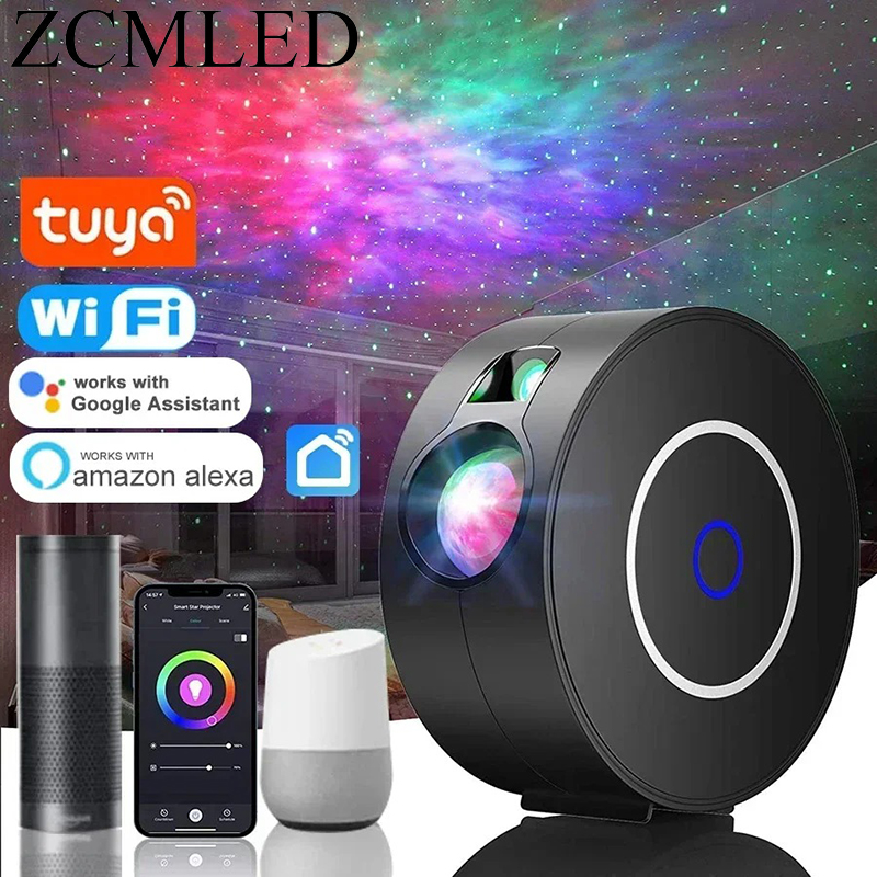 Planetarium Projector Home - Tuya WiFi インテリジェントオーロラギャラクシー星空プロジェクターインテリジェント音声制御システム APP 制御プロジェクター LED