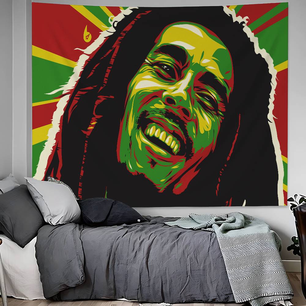 Science Bob - ボブ・マーリー レゲエ音楽 漫画 タペストリー アート SF