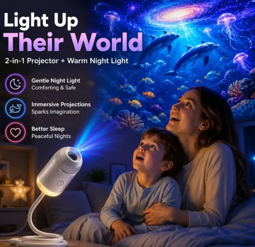2-in-1回転式ギャラクシー星空・夕焼けプロジェクターラン - Planetarium Projector Home のレビューと価格