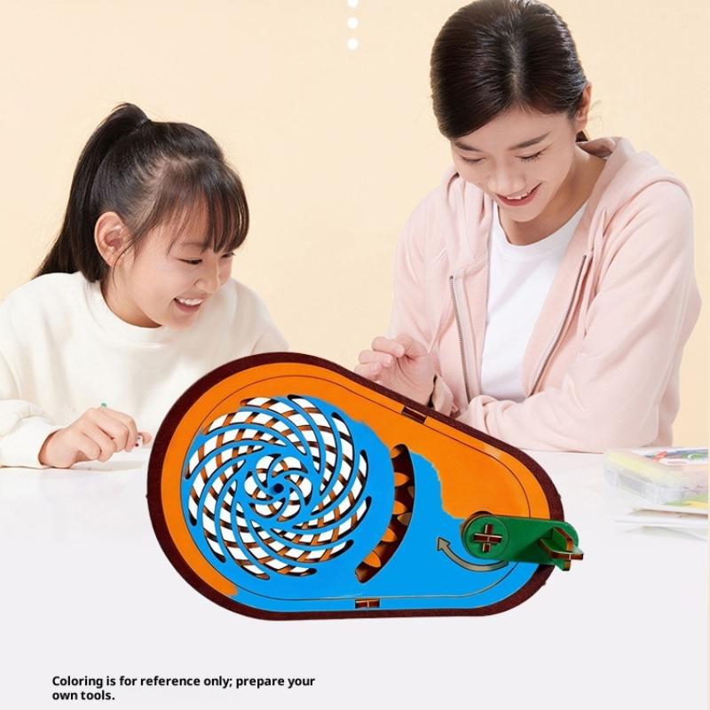 STEM DIYプロジェクト向け木製錯視スピナーキットで科学 - Science Project のレビューと価格