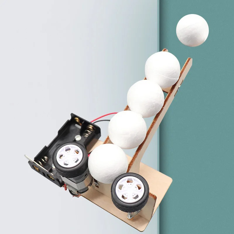 電動ボールピッチングマシンキット DIY科学玩具 教育技術プ - Science Project のレビューと価格