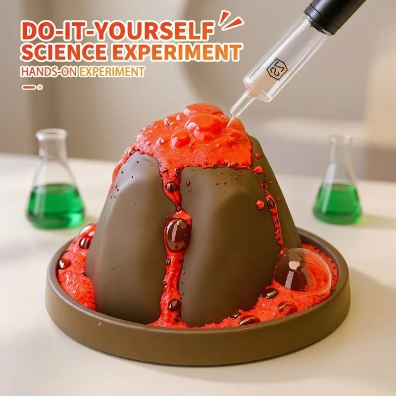 STEM DIY火山科学実験キット 子供向け教育玩具、噴火モ - Volcano Kit Eruption のレビューと価格