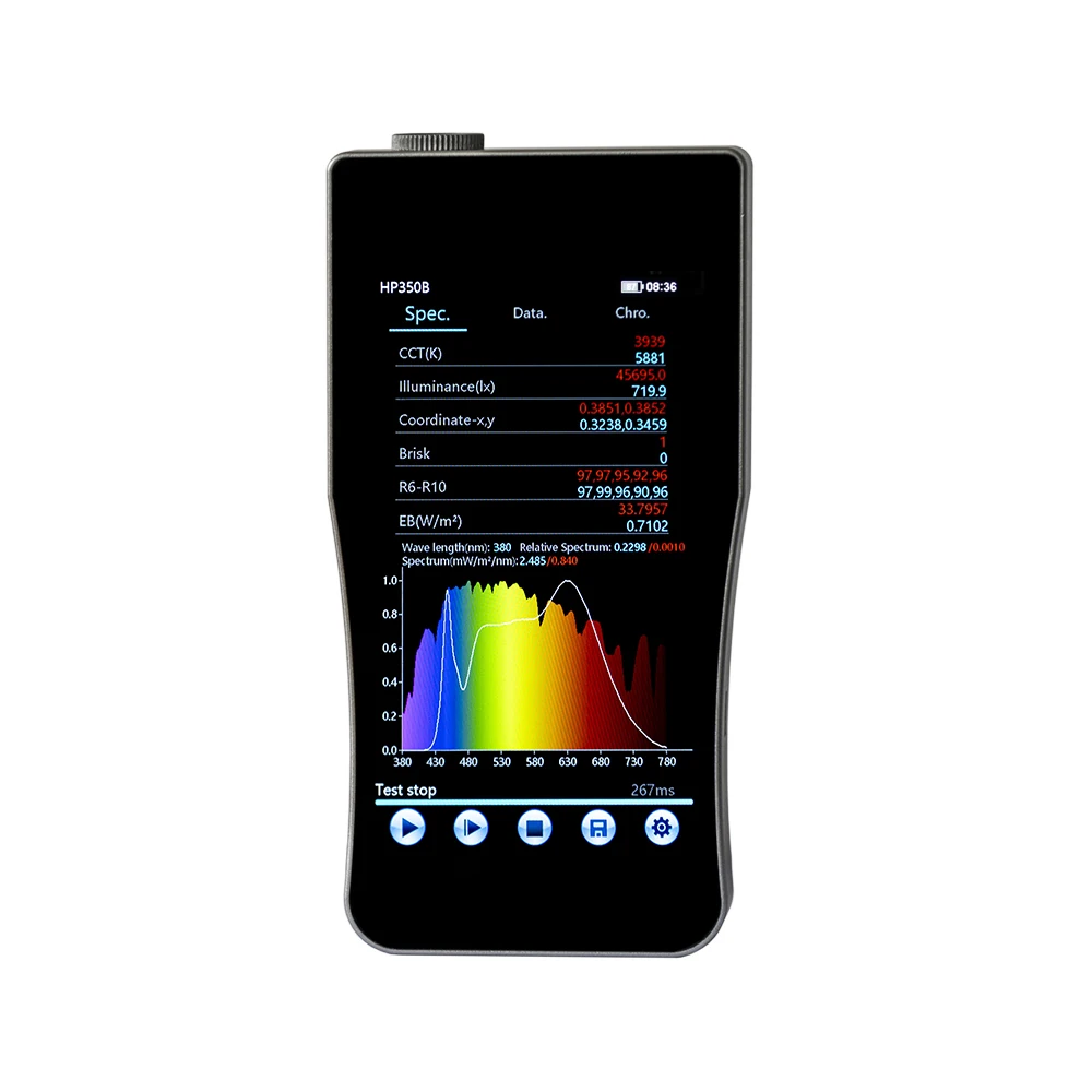 HP350B ハンドヘルド青色光分光分光計テスト光学機器網膜 - Spectroscope Handheld のレビューと価格