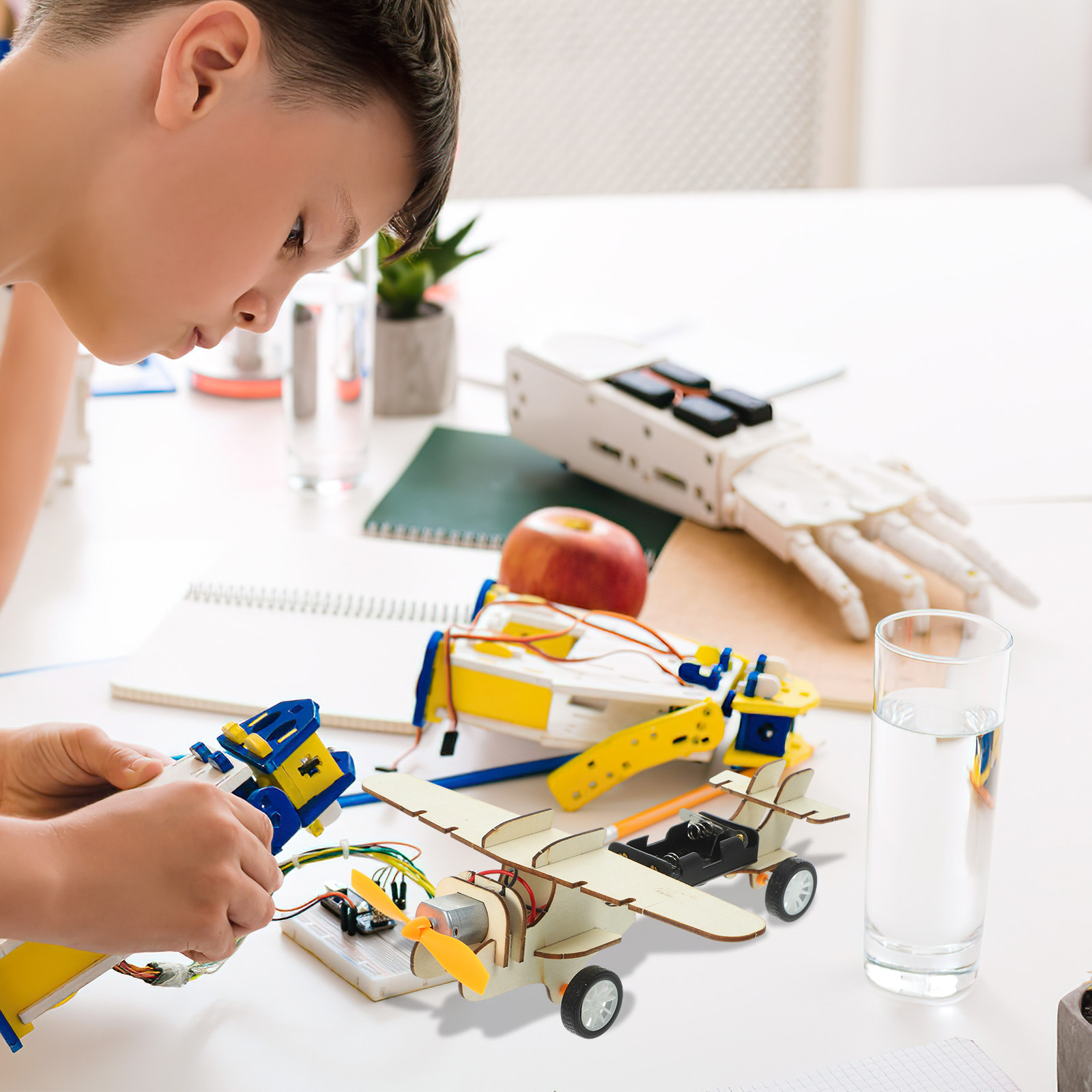 1セット木製グライダー飛行機DIY科学キット子供向けインタラ - Science Project Physics のレビューと価格