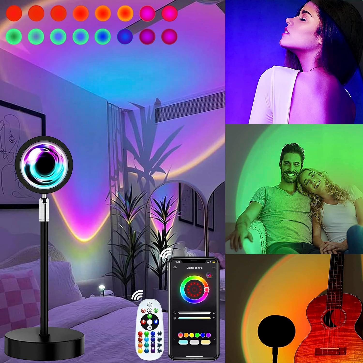 スマート Bluetooth USB サンセットプロジェクタ - Planetarium Projector Home のレビューと価格