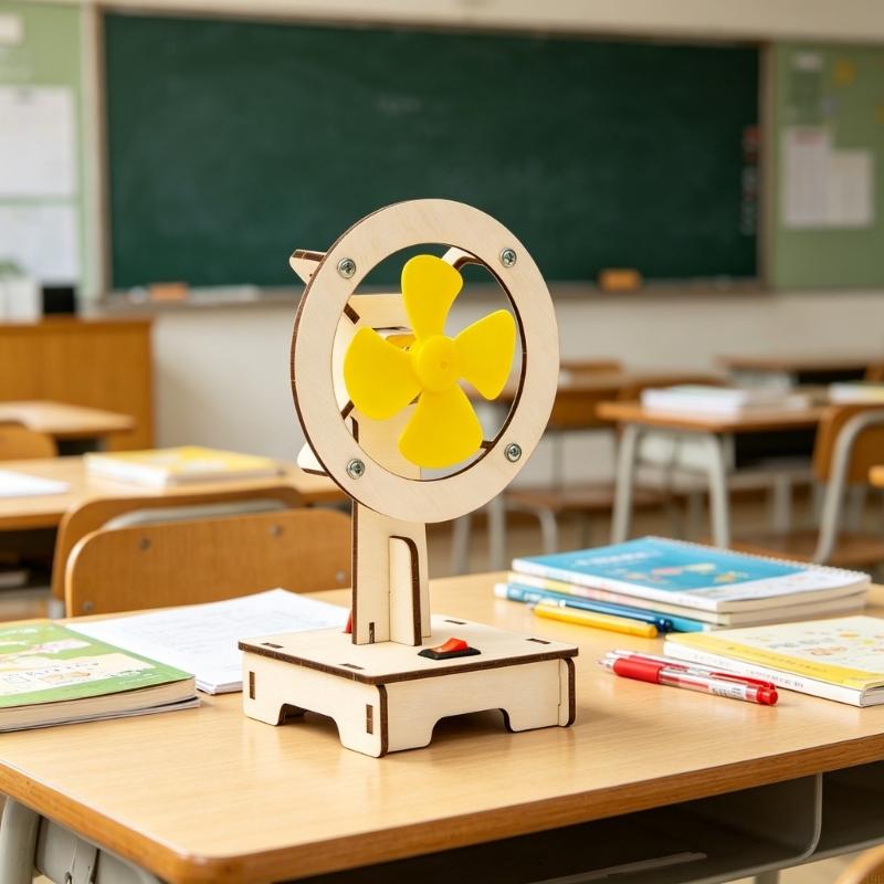 ハンドクラフト科学実験扇風機モデルセット木製クラフト建築プロ - Science Project Physics のレビューと価格