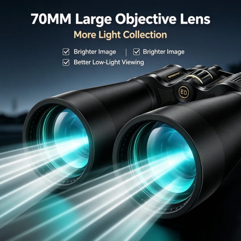 BORWOLF 25-75X70 大型対物レンズ双眼鏡、FM - National Geographic Telescope 70Mm のレビューと価格