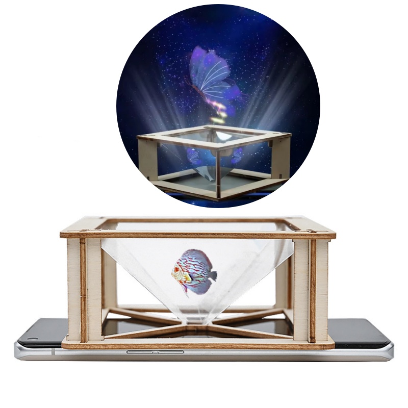 DIY 3D ホログラフィックプロジェクターキット 子供向け - Science Project のレビューと価格