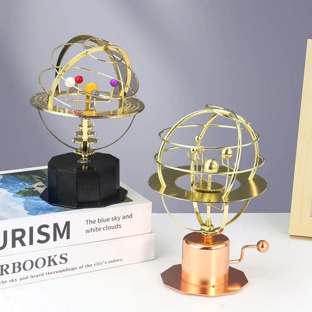 太陽系の巨大な模型、天体、宇宙を再現した回転式金属工芸品、天 - Solar System Orrery のレビューと価格