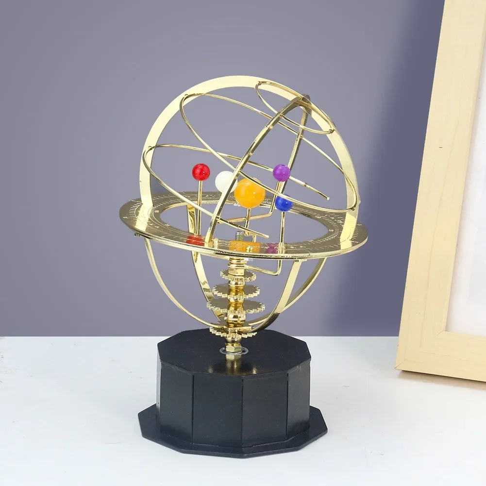 太陽系の巨大な模型、天体、宇宙を再現した回転式金属工芸品、天 - Solar System Orrery のレビューと価格