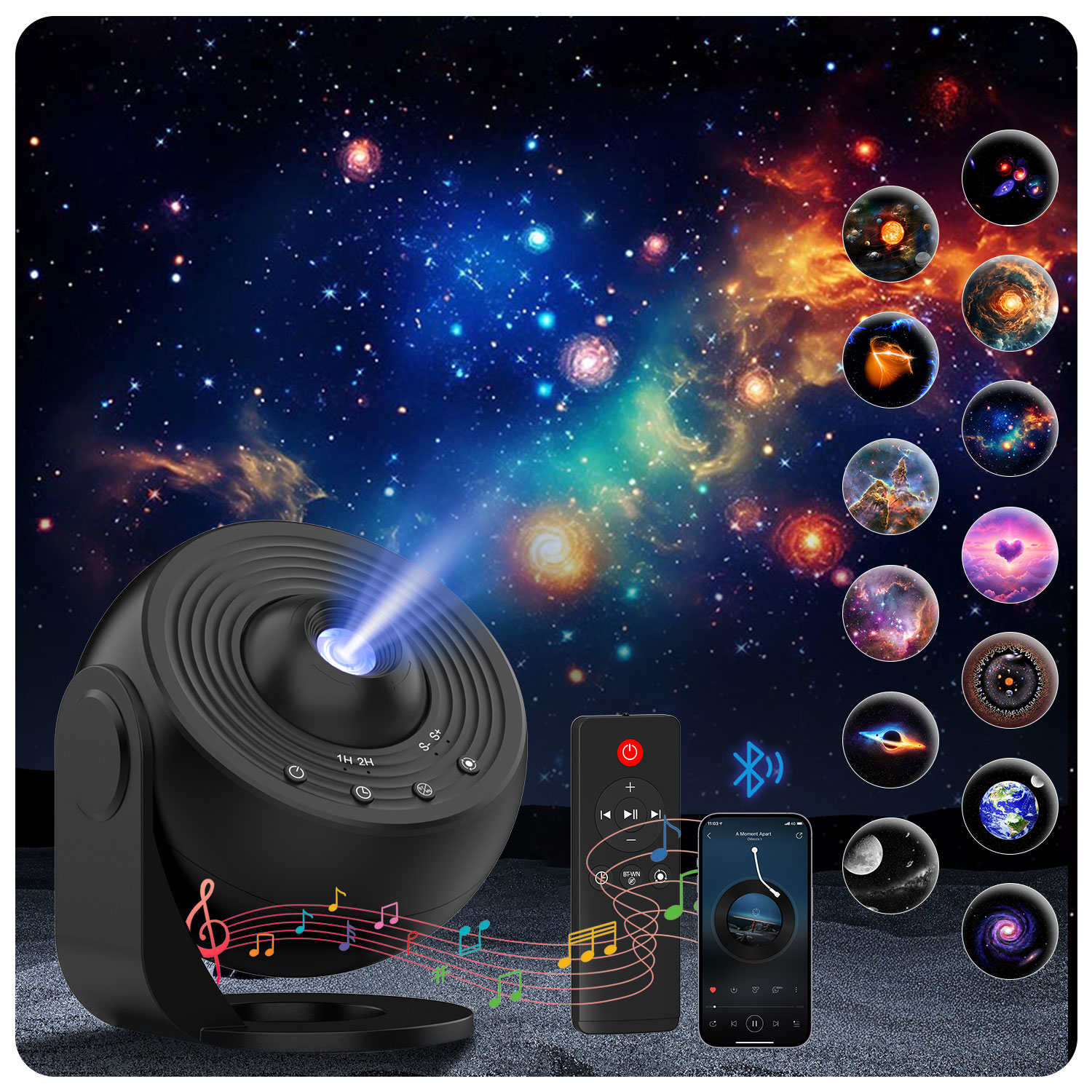 スタープロジェクター ギャラクシープロ ナイトライト 4K  - Planetarium Projector Home のレビューと価格