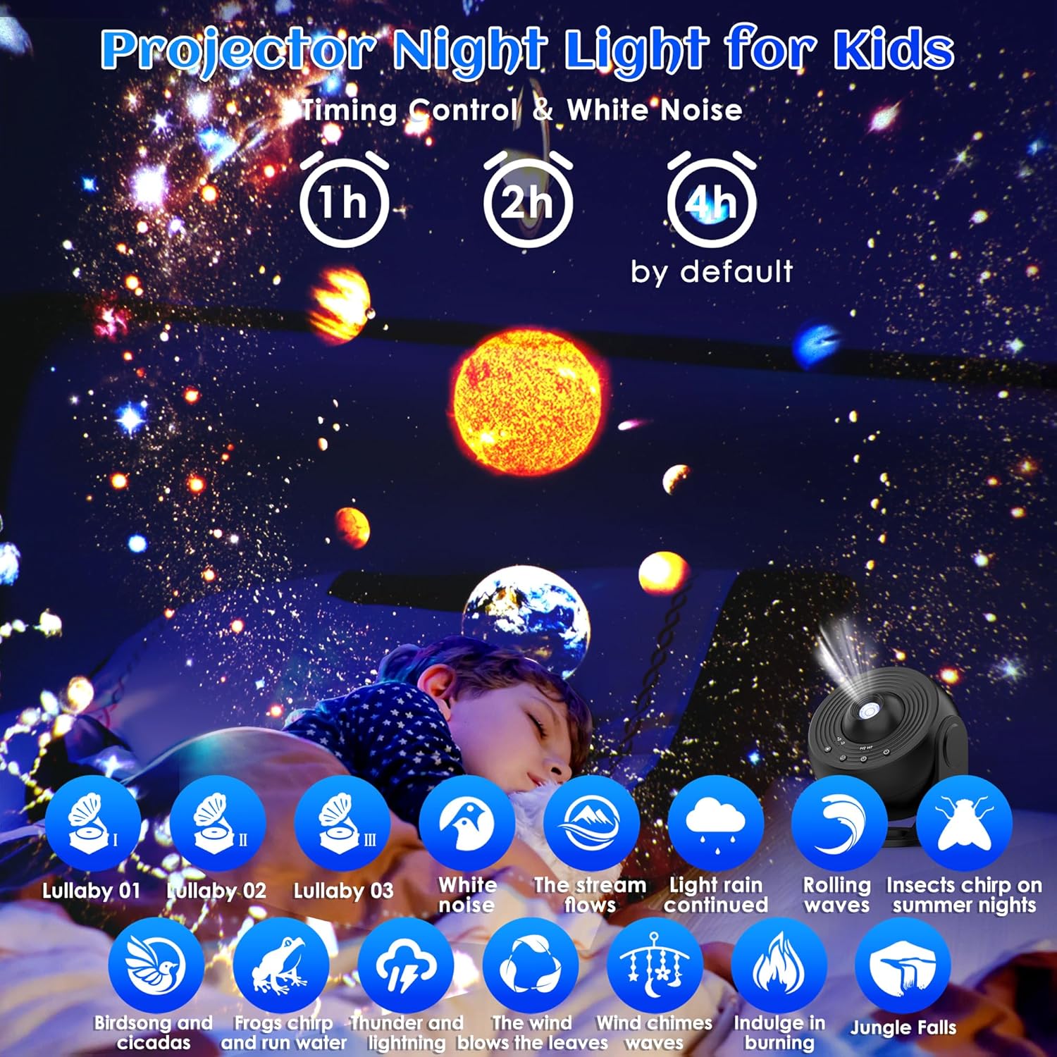 スタープロジェクター ギャラクシープロ ナイトライト 4K  - Planetarium Projector Home のレビューと価格