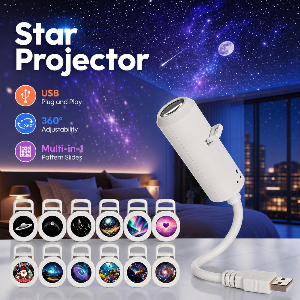 多機能新型USBギャラクシースタープロジェクターナイトライト - Planetarium Projector Home のレビューと価格
